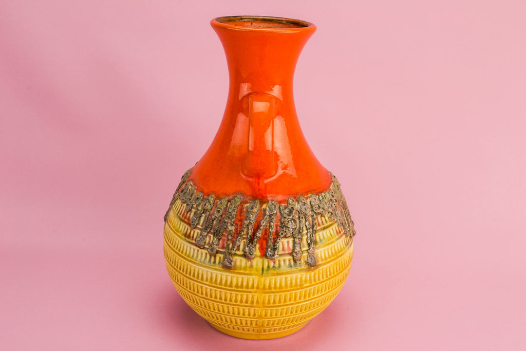 Lava basket ceramic jug