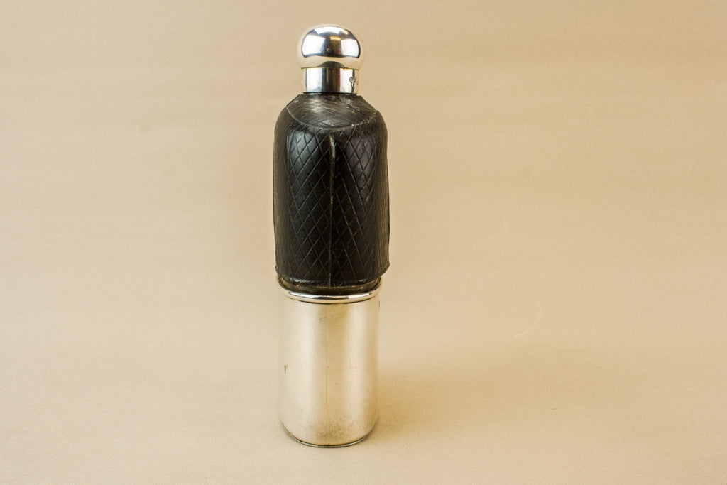 Silver & glass pocket flask